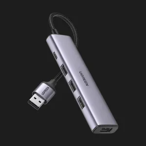 USB-хаб UGREEN CM473 USB 3.0 to 4*USB 3.0 Hub (20805) (Silver) в Херсоне
