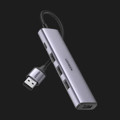 USB-хаб UGREEN CM473 USB 3.0 to 4*USB 3.0 Hub (20805) (Silver) в Чернігові