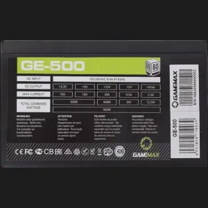 Блок живлення GameMax GE-500 500W (GE-500)
