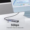 USB-хаб UGREEN CM478 USB-C (HDMI 4K 30Hz+USB 3.0+2xUSB 2.0 A+PD) (Space Gray) (15495)