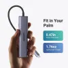 USB-хаб UGREEN CM478 USB-C (HDMI 4K 30Hz+USB 3.0+2xUSB 2.0 A+PD) (Space Gray) (15495)