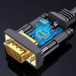 Кабель UGREEN CR104 USB to DB9 RS-232 Female Adapter Cable (Black) (2m) в Сваляві
