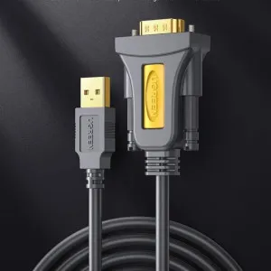 Кабель UGREEN CR104 USB to DB9 RS-232 Female Adapter Cable (Black) (2m) в Сваляві