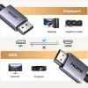 Кабель UGREEN DP125 DisplayPort to HDMI 2.0 4K 30Hz (Black) (2m)