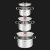 Набор посуды Tefal Opti Space 6 пр (Silver) (G720S674)