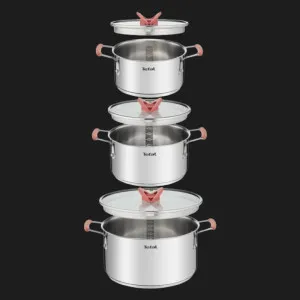 Набор посуды Tefal Opti Space 6 пр (Silver) (G720S674)