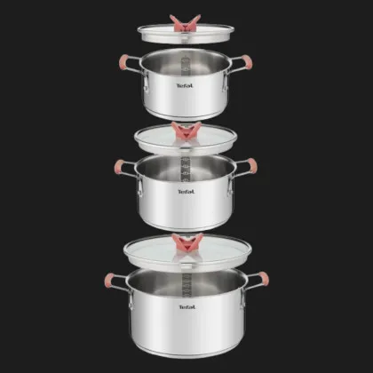 Набор посуды Tefal Opti Space 6 пр (Silver) (G720S674)