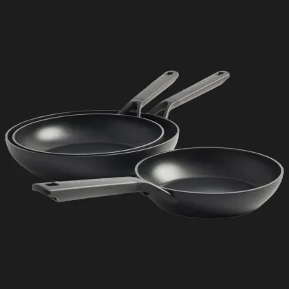 Набор сковородок KitchenAid CFA 20+24+28 см с керамическим покрытием (Black) (CC003570-001)