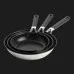 Набор сковородок KitchenAid CSS 20+24+28 см с керамическим покрытием (Stainless Steel) (CC005708-001)