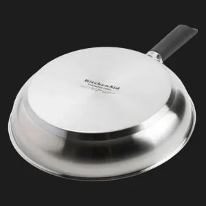 Набор сковородок KitchenAid CSS 20+24+28 см с керамическим покрытием (Stainless Steel) (CC005708-001)