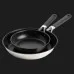 Набор сковородок KitchenAid CSS 20+28 см с керамическим покрытием (Stainless Steel/Black) (CC005706-001)
