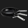 Набор сковородок KitchenAid FHA 20+24+28 см с керамическим покрытием (Stainless Steel/Black) (CC005699-001)
