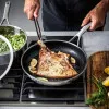 Набор сковородок KitchenAid MSS 20+28 см с керамическим покрытием (Stainless Steel/Black) (CC006065-001)