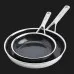 Набор сковородок KitchenAid MSS 20+28 см с керамическим покрытием (Stainless Steel/Black) (CC006065-001)