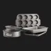 Набор форм для выпечки KitchenAid 5 предметов (Gray) (CC006101-001)