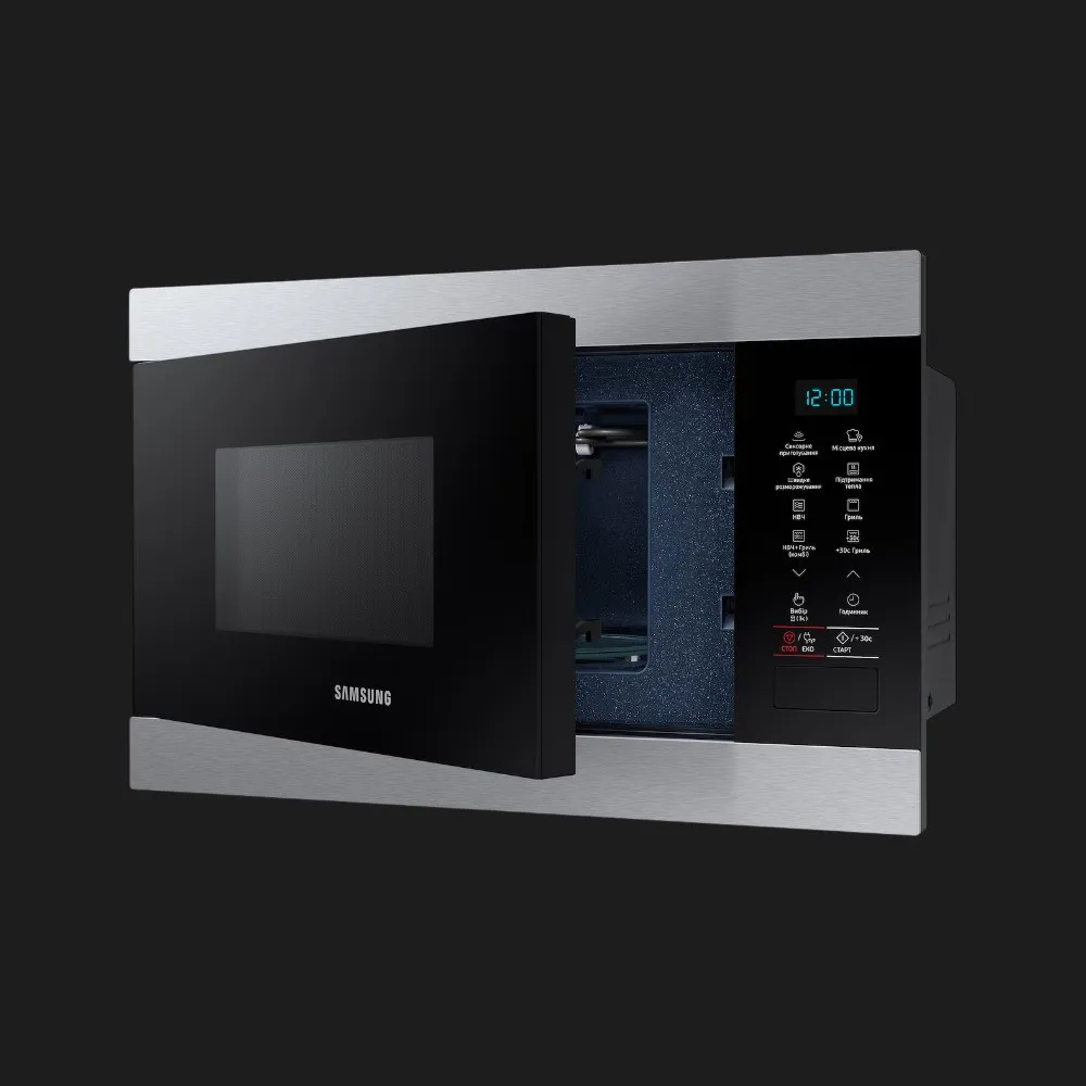 Мікрохвильова піч вбудована Samsung MG22M8074AT/UA (Silver)