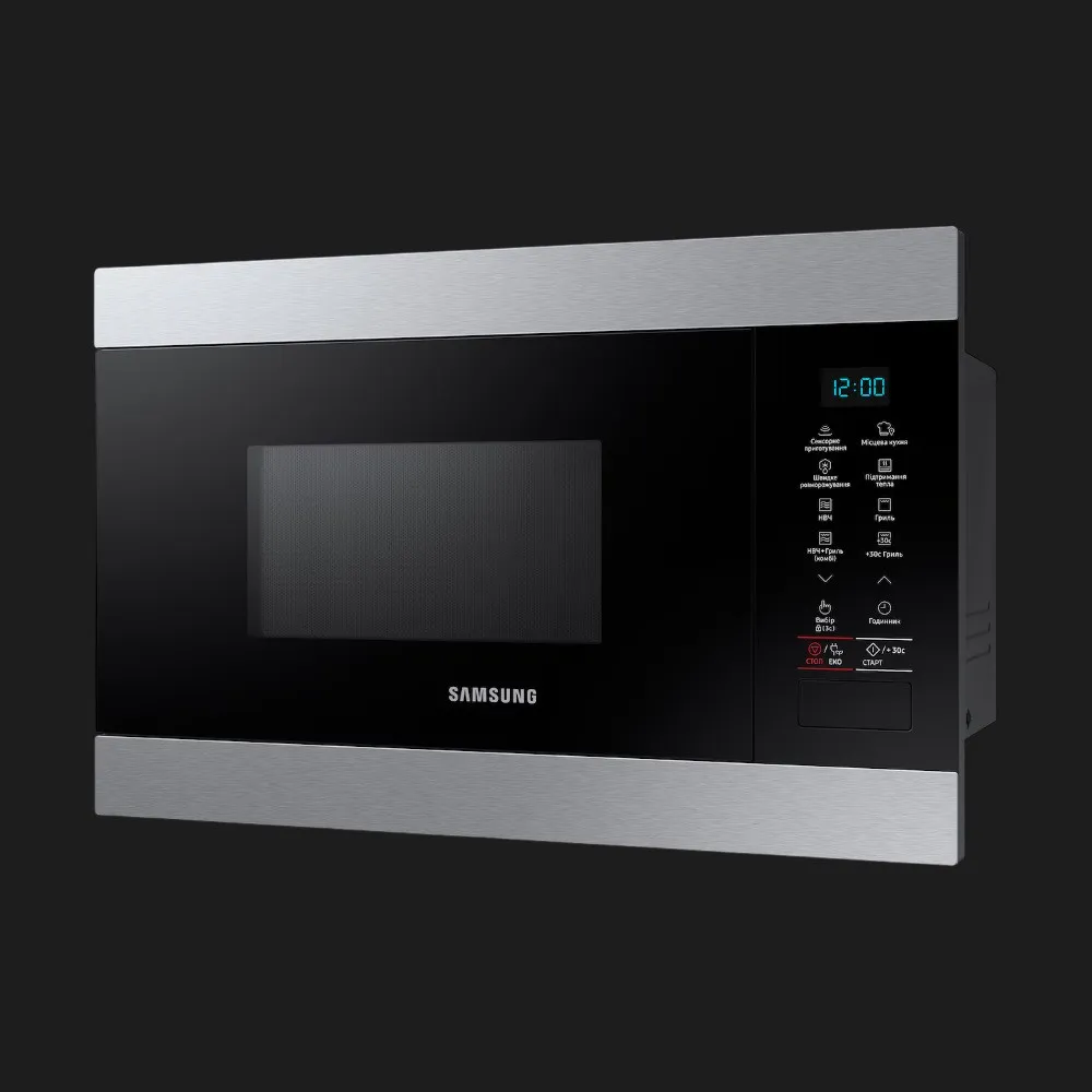 Мікрохвильова піч вбудована Samsung MG22M8074AT/UA (Silver)