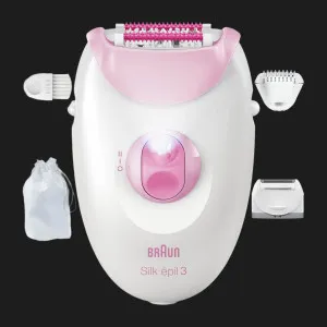 Епілятор Braun Silk-epil 3 (White/Pink)(SE 3-033) в Бродах