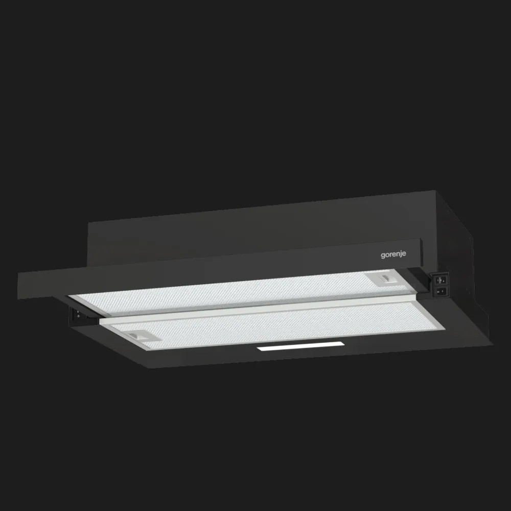 Вытяжка Gorenje телескопическая, 60 см, 350 м3/ч (Black) (TH60E3B)