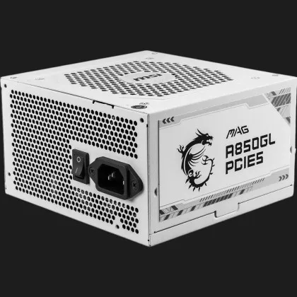 Блок живлення MSI MAG A850GL PCIE5 850W (WHITE) (MAG A850GL PCIE5 WHITE)