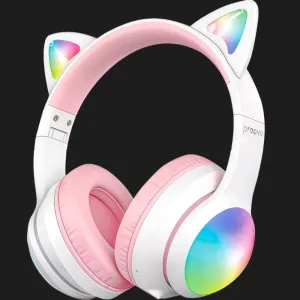 Наушники Proove Kids LumiCat (APP) (White/Pink) в Александрии