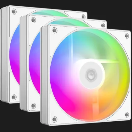 Вентилятор ID-Cooling AS-120-ARGB-W KIT x3 120 (White) (AS-120-ARGB-W TRIO)