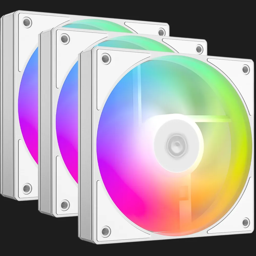 Вентилятор ID-Cooling AS-120-ARGB-W KIT x3 120 (White) (AS-120-ARGB-W TRIO)