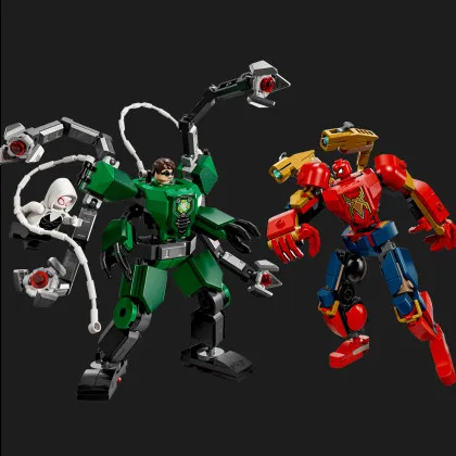 Конструктор LEGO Marvel Битва роботов: Человек-паук и Доктор Осьминог (76338)