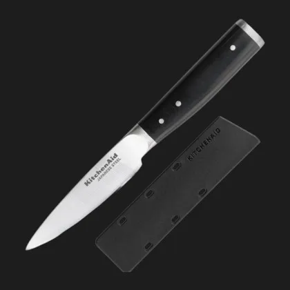 Нож для чистки овощей и фруктов KitchenAid Coreline 9 см (Steel/Black) (KOG35ASSOHOBA)