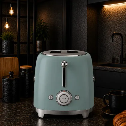 Тостер SMEG (Matt Emerald Green)