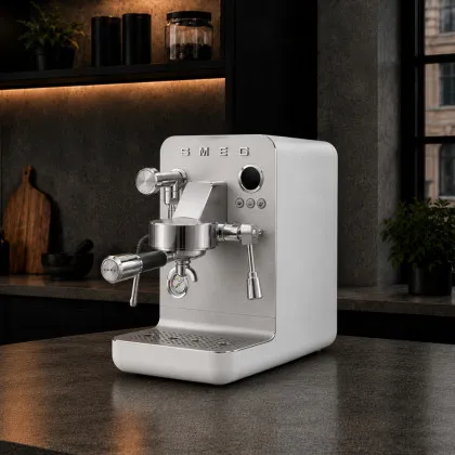 Кофемашина SMEG EMC02WHMEU (White Matte)