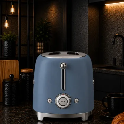 Тостер SMEG (Matt Storm Blue)