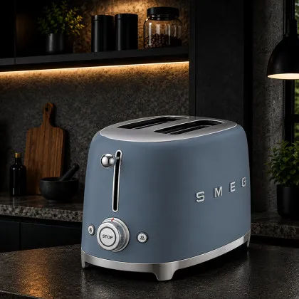Тостер SMEG (Matt Storm Blue) (Ultra)