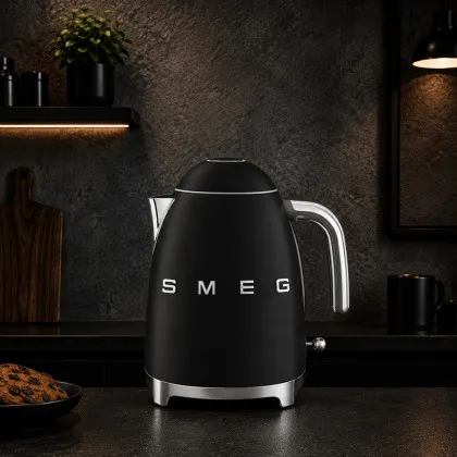 Електрочайник SMEG (Matt Black) (Ultra)