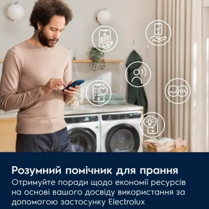 Прально-сушильна машина Electrolux (EW8W7607QU) (White/Black)