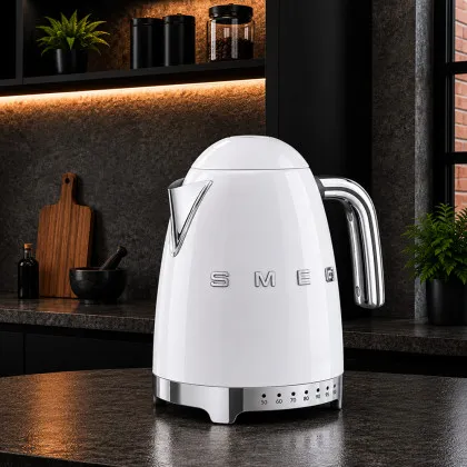 Електрочайник SMEG з регулятором температури (White) (Уцінка)
