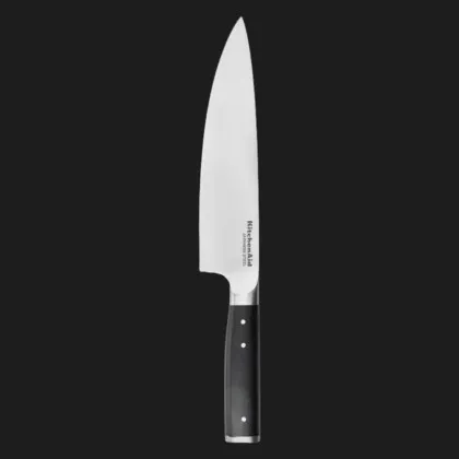 Нож кухарський KitchenAid Coreline 20 см (Stainless steel/Black) (KOG8IFSSOHOBA)