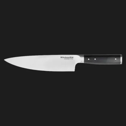 Нож кухарський KitchenAid Coreline 20 см (Stainless steel/Black) (KOG8IFSSOHOBA)