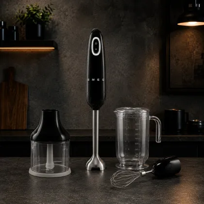 Блендер погружной SMEG с аксессуарами (HBF03BLEU) (Black) в Мукачево