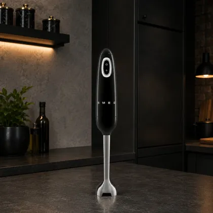 Блендер погружной SMEG с аксессуарами (HBF03BLEU) (Black) (Ultra)