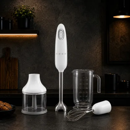Блендер занурювальний SMEG з аксесуарами (HBF03WHEU) (White) в Бродах