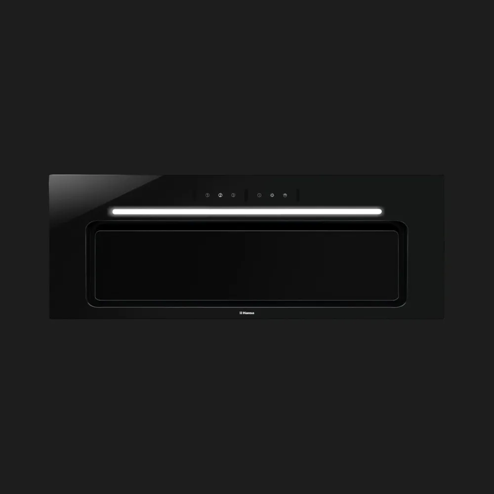 Вытяжка Hansa встроенная 60 см, 650 м3/г (Black) (OMP6555BGH)
