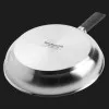 Сковорода KitchenAid CSS 24 см с керамическим покрытием (Stainless steel/Black) (CC005701-001)