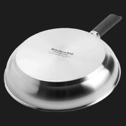 Сковорода KitchenAid CSS 30 см с керамическим покрытием (Stainless Steel/Black) (CC005703-001)