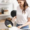 Сковорода KitchenAid FHA 24 см з керамічним покриттям (Stainless Steel/Black) (CC005693-001)