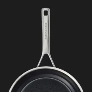 Сковорода KitchenAid MSS 20 см з керамічним покриттям (Stainless Steel/Black) (CC004948-001)