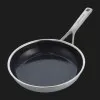 Сковорода KitchenAid MSS 24 см с керамическим покрытием (Stainless Steel/Black) (CC004949-001)