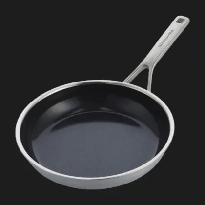 Сковорода KitchenAid MSS 24 см с керамическим покрытием (Stainless Steel/Black) (CC004949-001)