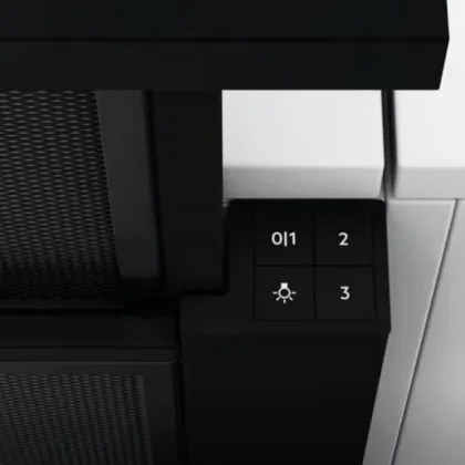 Вытяжка Electrolux телескопическая, 59 см, 410 м3/ч (Black) (LFP336K)