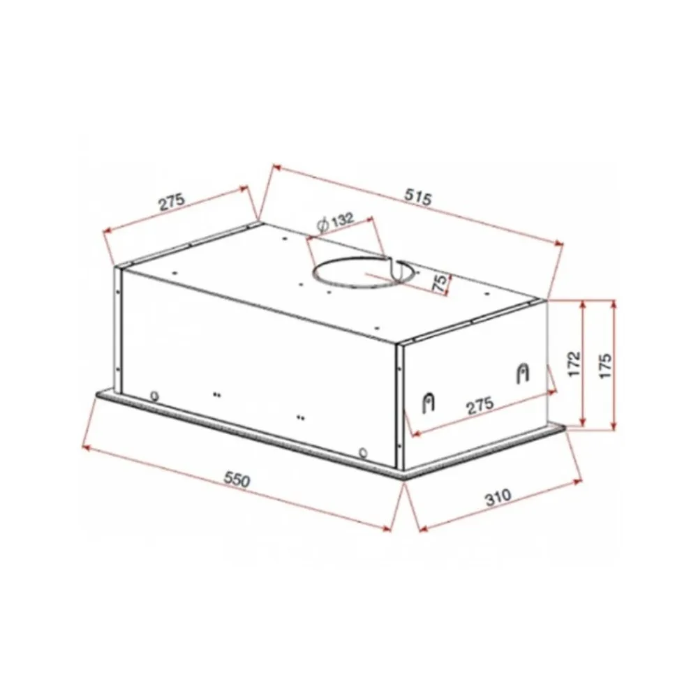 Витяжка TEKA, 55 см, 756 м3/год, GFG 2 WH (40446751) (White)